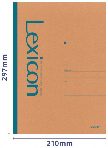 Тетрадь Deli 23216 A4 60л линейка ассорти