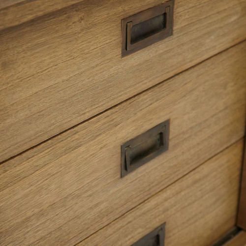 Комод Secret De Maison DAVIS ( mod. BUF OTH 19-03 ), красное дерево/металл, 160х43х90см, античный дуб