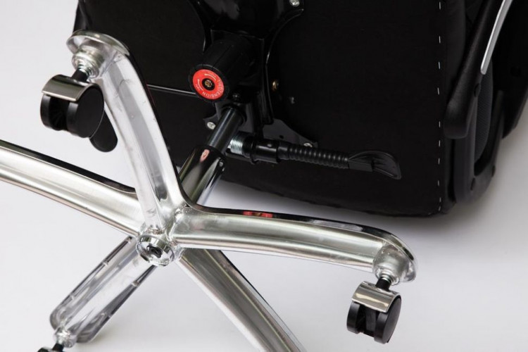 Кресло GRAND , кож/зам/ткань, коричневый/бронзовый, 36-36/21