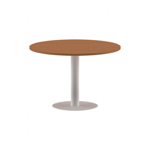 Конференц стол ПРГ-100 Груша Ароза/Белый D1000х750