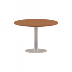 Конференц стол ПРГ-100 Груша Ароза/Белый D1000х750