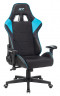 Кресло игровое A4Tech X7 GG-1100 черный/голубой текстиль/эко.кожа крестов. пластик