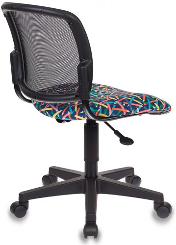 Кресло детское Бюрократ CH-296NX черный карандаши крестов. пластик