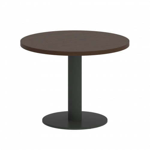Home Office Стол журнальный круглый VR.SP-5-60.1G Венге/Антрацит металл 600*600*450