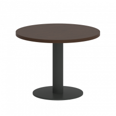 Home Office Стол журнальный круглый VR.SP-5-60.1G Венге/Антрацит металл 600*600*450