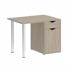 Home Office Стол письменный VR.SP-3-98.1 Дуб аттик/Хром опоры 980*720*750