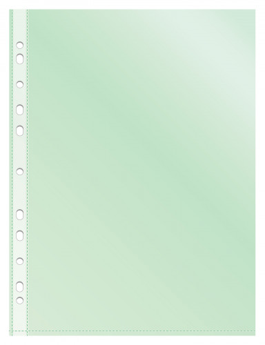 Папка-вкладыш Бюрократ Премиум -013GRN зеленый глянцевые А4+ 30мкм (упак.:50шт)