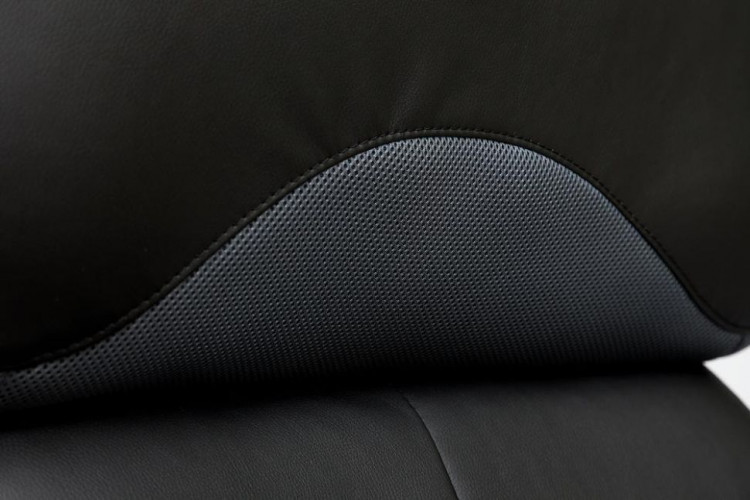 Кресло GRAND , кож/зам/ткань, черный/серый, 36-6/12