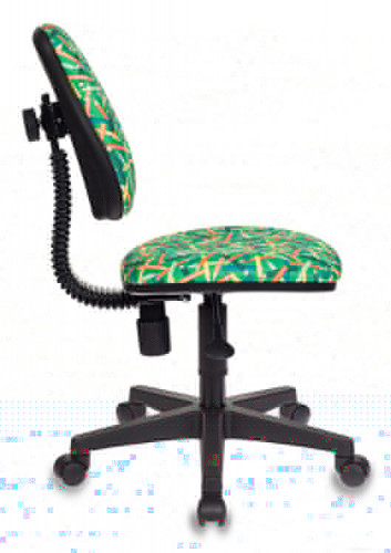 Кресло детское Бюрократ KD-4 зеленый карандаши крестов. пластик