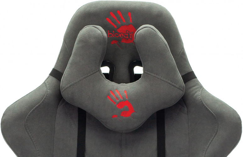 Кресло игровое A4Tech Bloody GC-700 серый крестов. металл