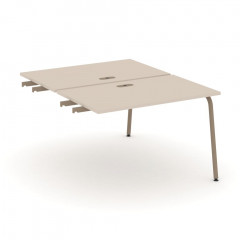 Estetica Двойной стол приставка к опорным тумбам ES.D.SPR-2-LK Капучино/Латте металл 1180*1500*750