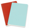 Блокнот Moleskine VOLANT QP711F16B24 Pocket 90x140мм 80стр. линейка мягкая обложка оранжевый/голубой (2шт)