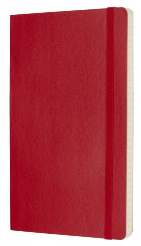 Блокнот Moleskine CLASSIC SOFT QP616F2 Large 130х210мм 192стр. линейка мягкая обложка красный