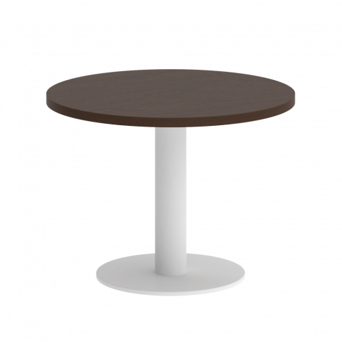 Home Office Стол журнальный круглый VR.SP-5-60.1G Венге/Белый металл 600*600*450