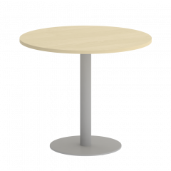 Home Office Стол круглый VR.SP-5-90.1 Клён/Серый металл 900*900*750