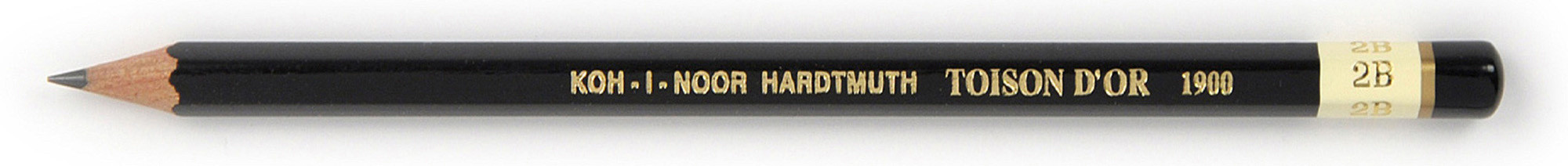 Карандаш ч/г Koh-I-Noor Toison D`or 1900 190002B00509 2В шестигран. дерево черный карт.уп.