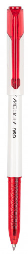 Ручка шариков. Deli Arrow EQ23-RD белый/красный d=0.7мм красн. черн. (1шт)