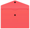 Конверт на кнопке Бюрократ -PK803TA5PINK A5 гориз. пластик 0.15мм коралловый