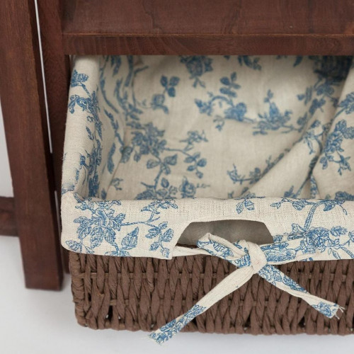 Гладильный комод с 1 корзиной и 1 ящиком Secret De Maison LA GRAN (mod.XD1156), дерево павловния, мдф, 124х33х74см, brown (коричневый)