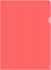 Папка-уголок Бюрократ Economy -E100RED тисненый A4 пластик 0.10мм красный