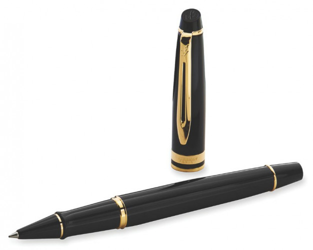 Ручка роллер Waterman Expert 3 (CWS0951680) Black Laque GT F черн. черн. подар.кор.