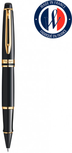 Ручка роллер Waterman Expert 3 (CWS0951680) Black Laque GT F черн. черн. подар.кор.