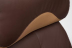 Кресло GRAND , Кожа  +  кож.зам/ткань, коричневый/бронза-21