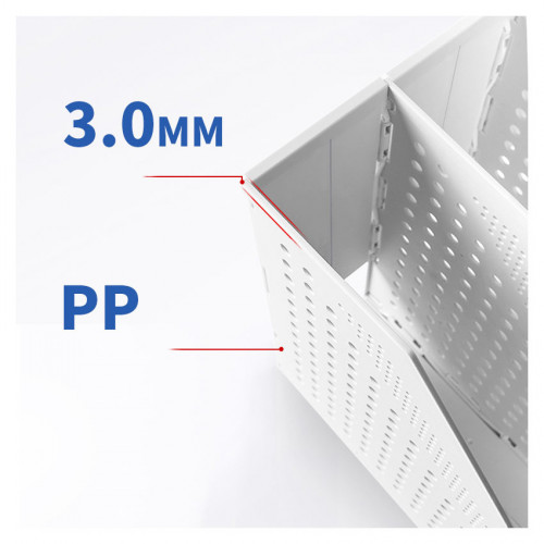 Лоток вертикальный Deli 78999Gray 2отд. складной 168х255х243мм серый пластик