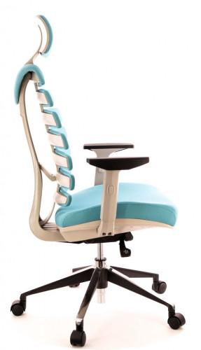 Кресло Everprof Ergo Grey Ткань Бирюзовый
