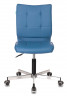 Кресло Бюрократ CH-330M синий Orion-03 эко.кожа крестов. металл хром