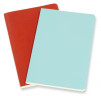 Блокнот Moleskine VOLANT QP713F16B24 Pocket 90x140мм 80стр. нелинованный мягкая обложка оранжевый/голубой (2шт)