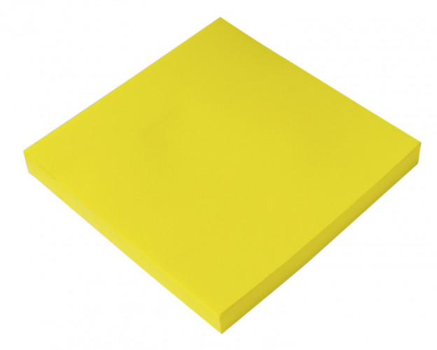 Блок самоклеящийся бумажный Silwerhof 682161-05 76x76мм 100лист. 75г/м2 неон желтый