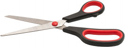 Ножницы Buro Ergo универсальные 210мм ручки с резиновой вставкой асим.