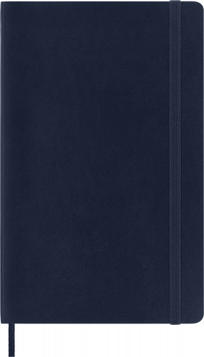 Блокнот Moleskine CLASSIC SOFT QP618B20 Large 130х210мм 192стр. нелинованный мягкая обложка синий сапфир