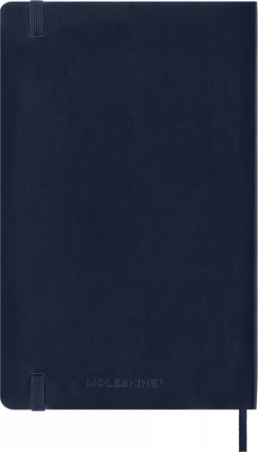 Блокнот Moleskine CLASSIC SOFT QP618B20 Large 130х210мм 192стр. нелинованный мягкая обложка синий сапфир