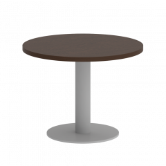 Home Office Стол журнальный круглый VR.SP-5-60.1G Венге/Серый металл 600*600*450