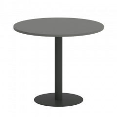 Home Office Стол круглый VR.SP-5-90.1 Металлик/Антрацит металл 900*900*750
