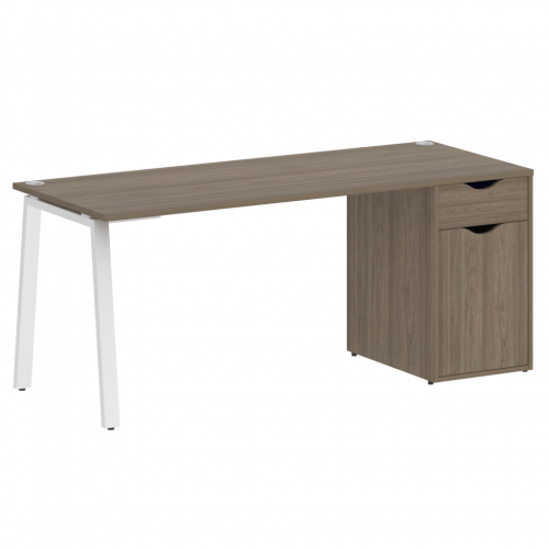 Home Office Стол письменный VR.SP-3-178.1.A Вяз/Белый металл 1780*720*750