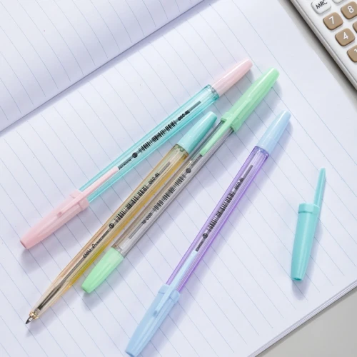 Ручка шариков. Deli Macaron EQ6C-B d=0.7мм син. черн. (50шт)