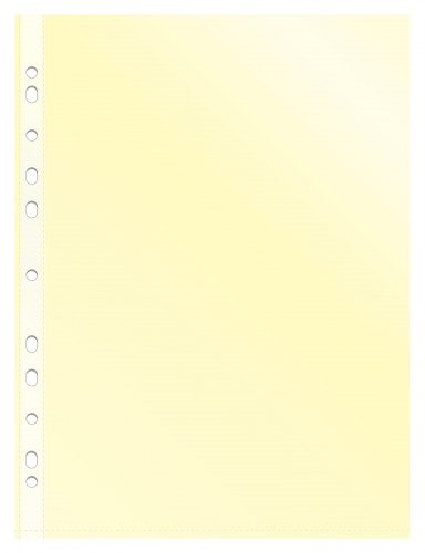 Папка-вкладыш Бюрократ Премиум -013YEL желтый глянцевые А4+ 30мкм (упак.:50шт)