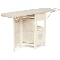 Гладильный комод с 2 ящиками Secret De Maison AMANT  (mod. XD1268), дерево павловния, мдф, 126х30х72см, butter white (слоновая кость)