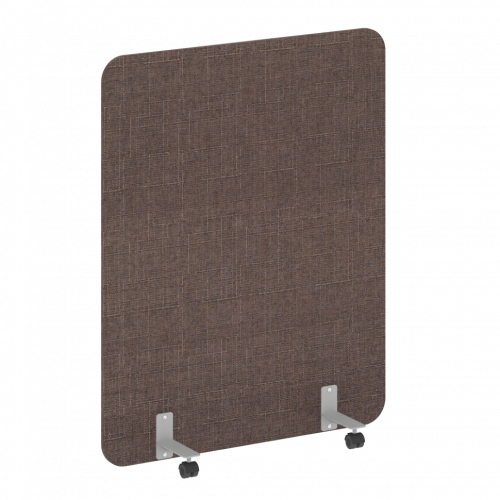 R-line soft Перегородка на металлических опорах, на роликах AP.R-120-150 Romeo 04/Серый металл 1200*18*1500