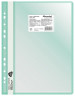 Папка-скоросшиватель Silwerhof A4 прозрач.верх.лист 10 вкладышей боков.перф. полипропилен зеленый