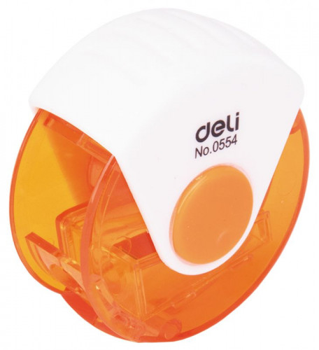 Точилка для карандашей ручная Deli E0554 1 отверстие пластик ассорти европодвес