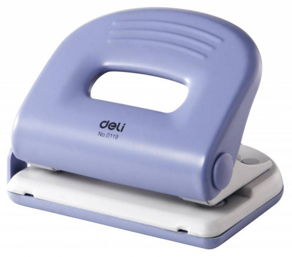 Дырокол Deli PRO E0119 макс.:25лист. металл ассорти отв.:2 с линейкой