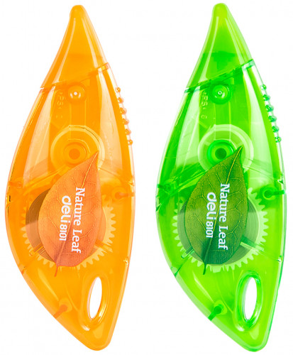 Лента коррект. Deli E8101 6мх5мм ассорти корпус белый блистер