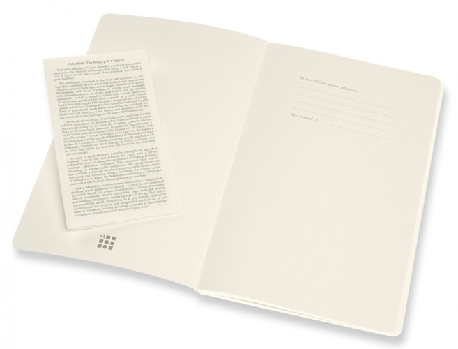 Блокнот Moleskine VOLANT QP723F16B24 Large 130х210мм 96стр. нелинованный мягкая обложка оранжевый/голубой (2шт)