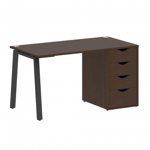 Home Office Стол письменный VR.SP-3-138.4.A Венге/Антрацит металл 1380*720*750