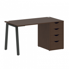 Home Office Стол письменный VR.SP-3-138.4.A Венге/Антрацит металл 1380*720*750