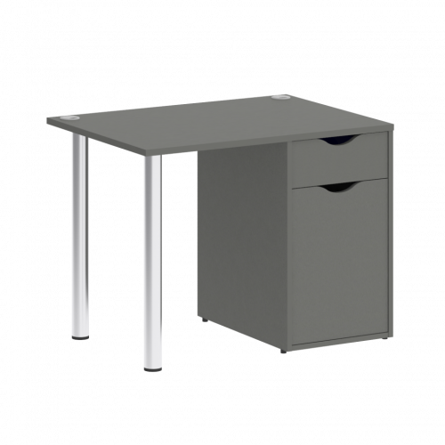 Home Office Стол письменный VR.SP-3-98.1 Металлик/Хром опоры 980*720*750